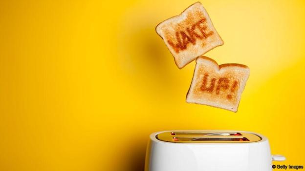 Jumping toast bread - Wake up!