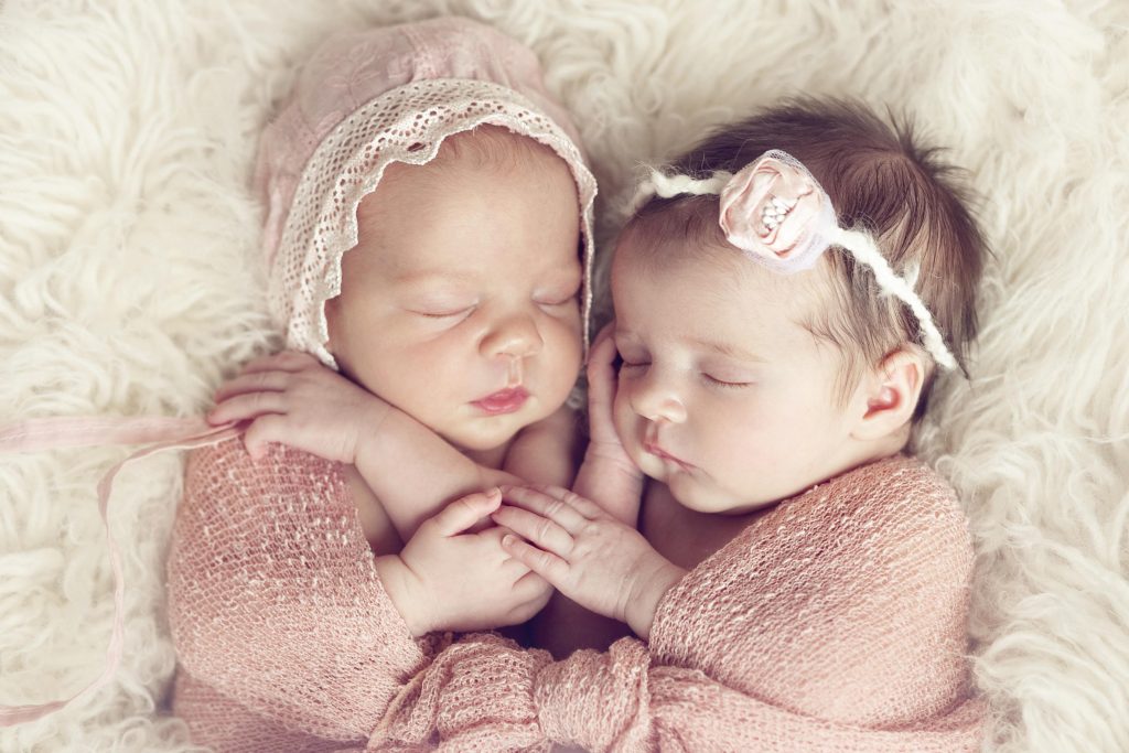 newborn twin girls