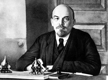 Russian revolutionary leader Vladimir Ilich Lenin is shown in 1918 at an unknown location.  Lenin, in 1918, split with the Left Social Revolutionaries and renamed the Bolsheviks the Russian Communist Party.  (AP Photo)