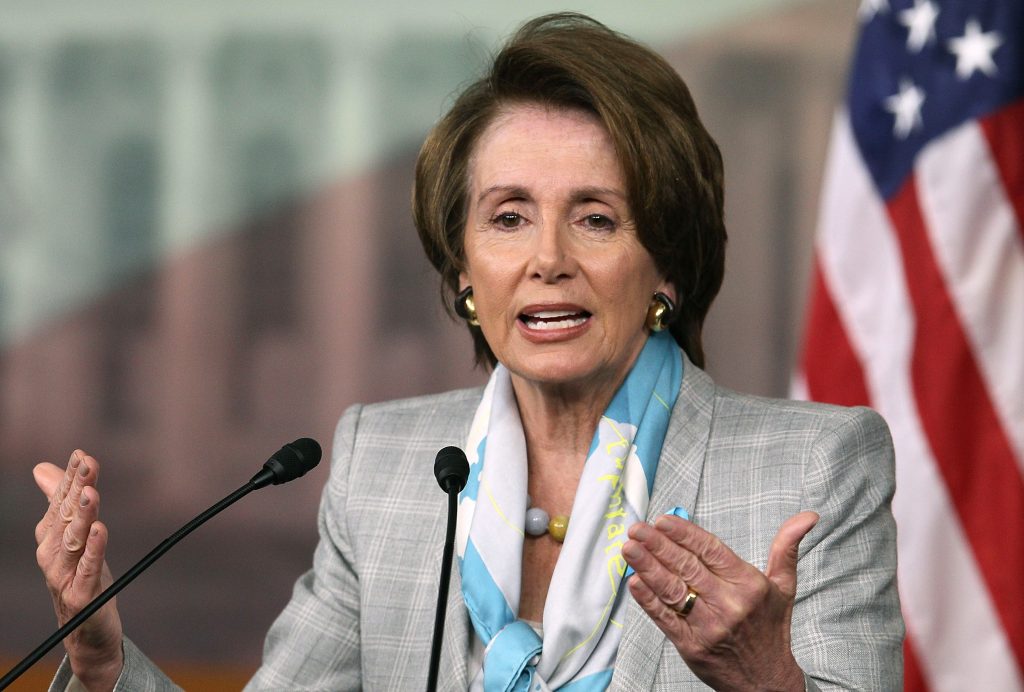 WASHINGTON, DC - MAY 10:  House Minority Leader Nancy Pelosi (D-CA), speaks at her weekly news conference on Capitol hill, May 10, 2012 in Washington, DC. Leader Pelosi spoke on a number of topics including gay marriage and said President Obama"s announcement on gay marriage was "history being made".  (Photo by Mark Wilson/Getty Images)